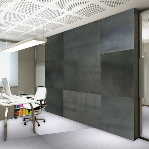 Покрытие для стен для внутреннего пространства - AC02 Stick-on Wall - Planium - из металла / матовое / текстурированное
