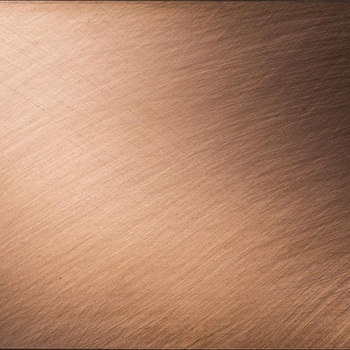 Плитка из металла - BRUSHED COPPER - Planium - очищенная / для интерьера / настенная