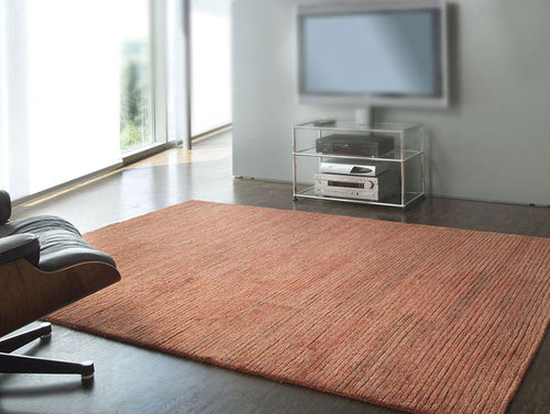 Современный ковер - Lines Red - DESIGNERCARPETS Drechsle - в полоску / однотонный / из пеньки