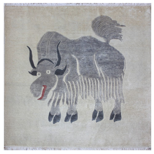 Современный ковер - Yak  - DESIGNERCARPETS Drechsle - с рисунком животных / из шерсти / квадратный