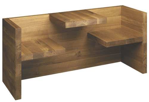 Современный комплект стол-лавки - HP01 TAFEL - e15 - из цельной древесины / из алюминия / из бетона