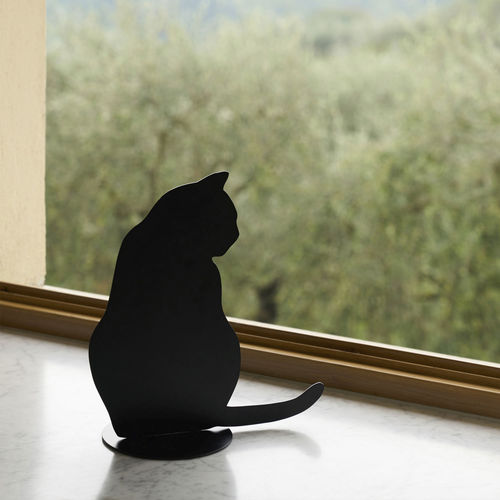 Скульптура из стали - OMBRES DE CHATS - OPINION CIATTI - отдельностоящая / черная / анималистическая