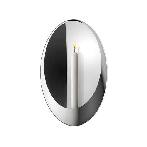 Подсвечник из полированной нержавеющей стали - AURA - STELTON