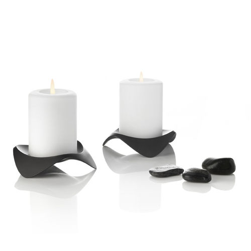 Подсвечник из полированной нержавеющей стали - PAPILIO UNO - STELTON