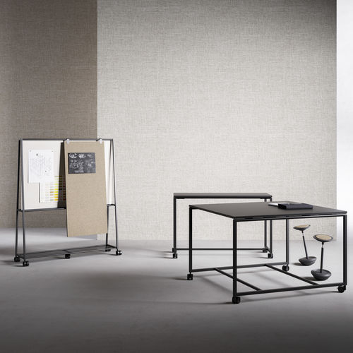 Современный рабочий стол - ATELIER - Fantoni - из меламина / с основанием из металла / прямоугольный