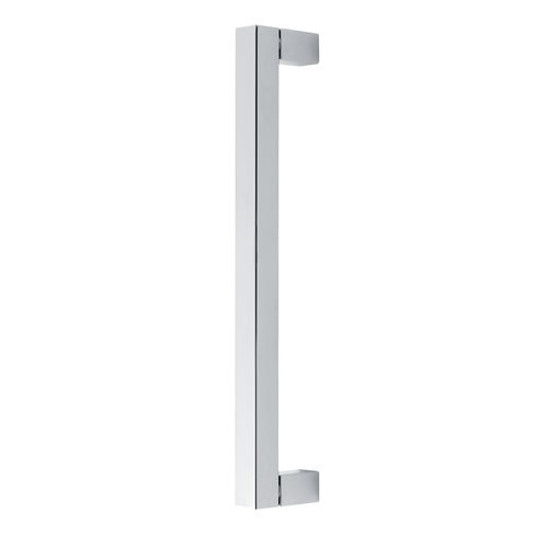 Стационарная дверная ручка для двери - SQUARE - METALGLAS - из анодированного алюминия / современная / хромированная