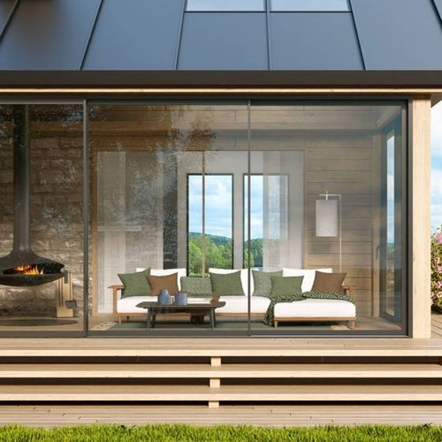 Раздвижное панорамное окно - S.78 - Sunroom S.p.A. - из нержавеющей стали / конструкция из нержавеющей стали / с двойным остеклением