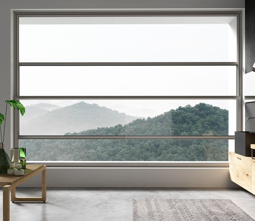 Окно из алюминия - S.70 VERTICAL - Sunroom S.p.A. - раздвижное / со створкой / 2 створки