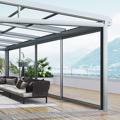 Веранда из стекла - MOTUS - Sunroom S.p.A. - из алюминия / для профессионального использования / механизированная