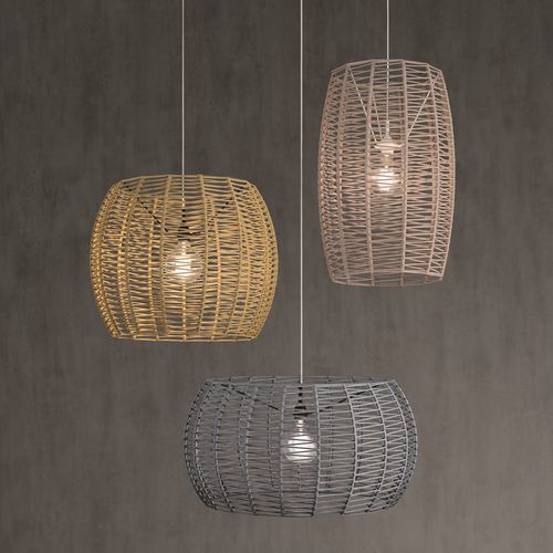 Подвесная лампа - POMA - Ole! Lighting - из металла / из веревки / уникальный дизайн