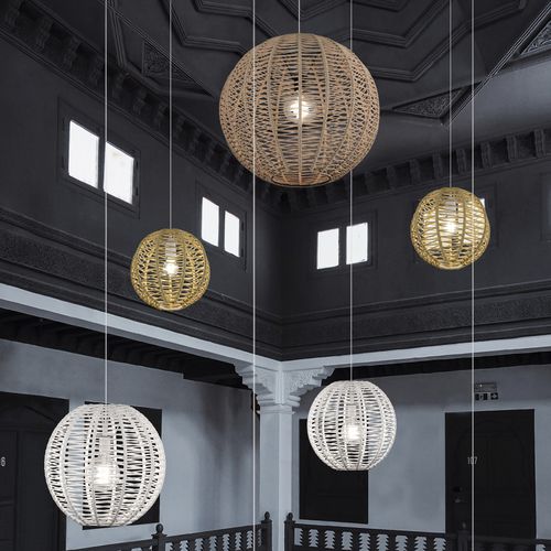 Подвесная лампа - LLUNA - Ole! Lighting - из веревки / современная / проводная