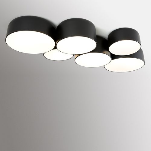 Современный потолочный светильник - POT - Ole! Lighting - круглый / из металла / из акрила