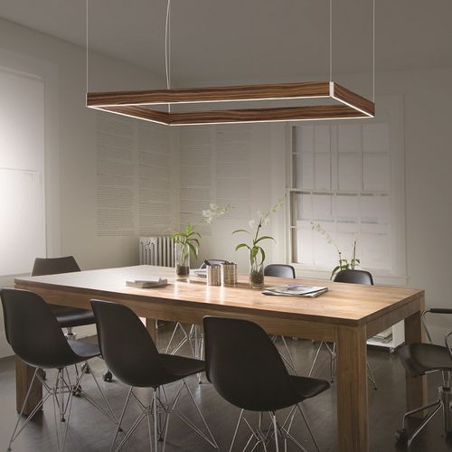 Подвесная лампа - MANOLO - Ole! Lighting - из алюминия / из дерева / из акрила