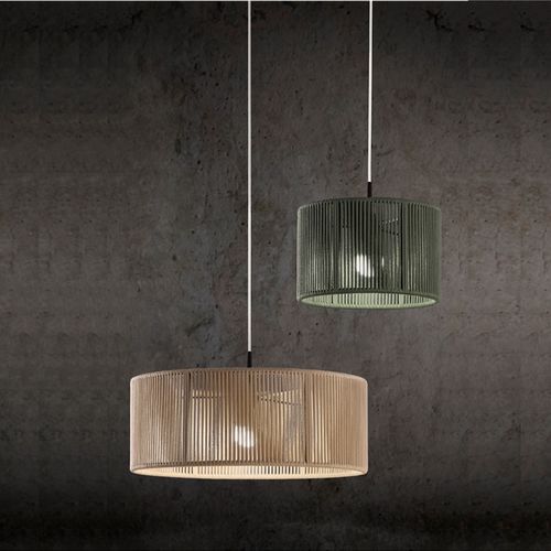 Подвесная лампа - SENIA - Ole! Lighting - из веревки / уникальный дизайн / проводная