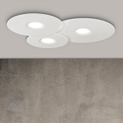 Потолочный светильник минималистский дизайн - FLIPPO - Ole! Lighting - круглый / из алюминия / из акрила