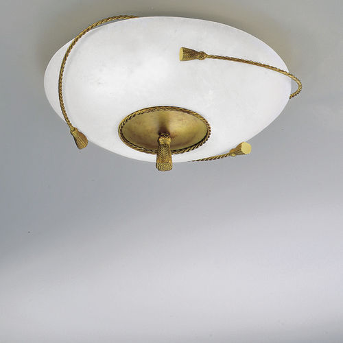 Современный потолочный светильник - NOVO VITRUM 04 - Prearo Collezioni Luce - круглый / из стекла / из латуни