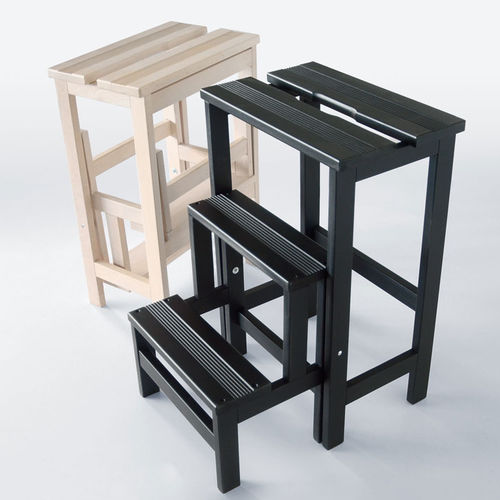 Современный табурет - STOOL LADDER - RADIUS DESIGN - из бука / складной / стремянка