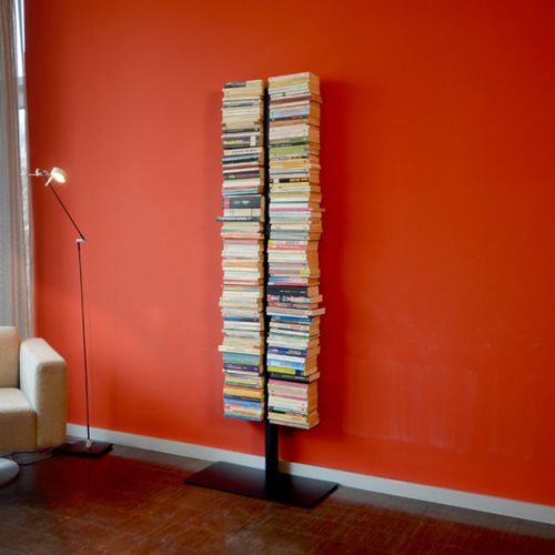 Современный книжный шкаф - BOOKSBAUM 1 BIG - RADIUS DESIGN - из стали, покрытой порошком