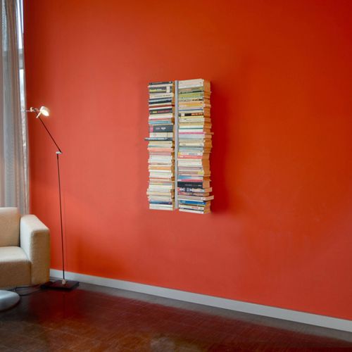 Настенный книжный шкаф - BOOKSBAUM 1 SMALL - RADIUS DESIGN - современный / из стали, покрытой порошком