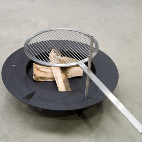 Дровяная садовая жаровня - FIREPLATE 100 CM - RADIUS DESIGN - из нержавеющей стали