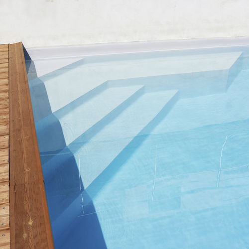 Лестница для бассейна из бетона - CERALP GRENOBLE - PISCINES CARRE BLEU