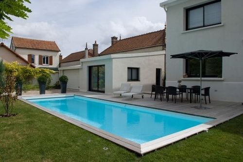 Бассейн для наружного применения - TROYES - PISCINES CARRE BLEU - заглубленный / из бетона