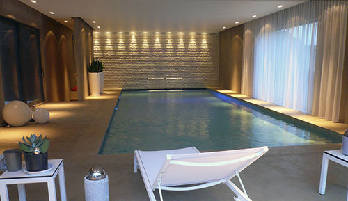 Бассейн для интерьера - PISCINES CARRE BLEU - заглубленный / из бетона