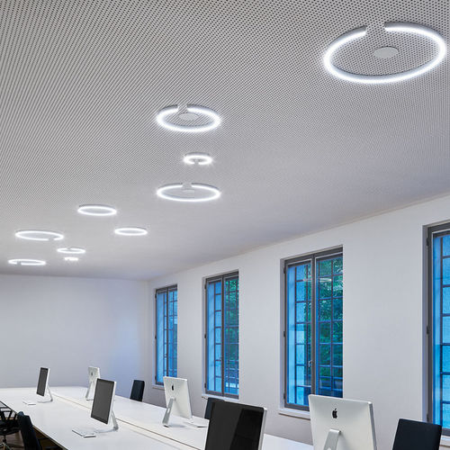 Современный потолочный светильник - MITO SOFFITTO  - Occhio - круглый / из стекла / из алюминия