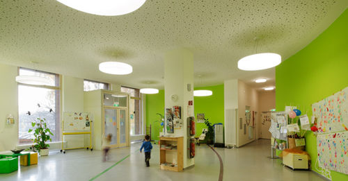 Подвесной светильник - FLAT POLYMERO KREIS  - RZB - флюоресцентный / круглый / из поликарбоната