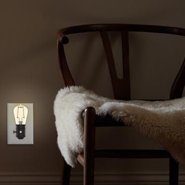 Современный ночник - VINTAGE STYLE - GE Lighting - ретро / из стекла / черный