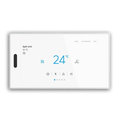 Клавиатура устройства управления для систем домашней автоматизации - ROOMTOUCH® 5" - BUSCH-JAEGER - для вентиляционной системы / для системы обогрева / для светильника