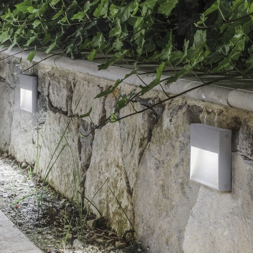 Встраиваемый светильник в стену - STAMP - Goccia Illuminazione - выступающий / LED / прямоугольный