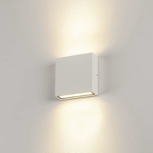 Современный настенный светильник - BIG QUAD UP/DOWN WL - SLV ELEKTRONIK - для наружного применения / из алюминия / из стекла