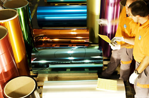 Декоративный ламинат имитация алюминия - BANDOXALDECOR - COLOURED PREANODIZED ALUMINIUM - Almeco Group - полированный