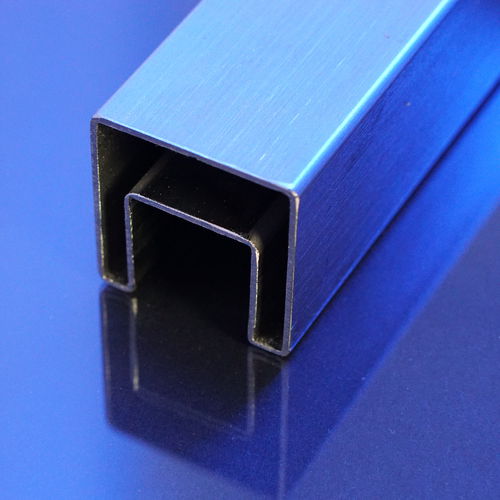 Поручень из нержавеющей стали - LAMANO U40x40 - LECCOR Leuchten GmbH - из стекла / из поликарбоната / светодиод