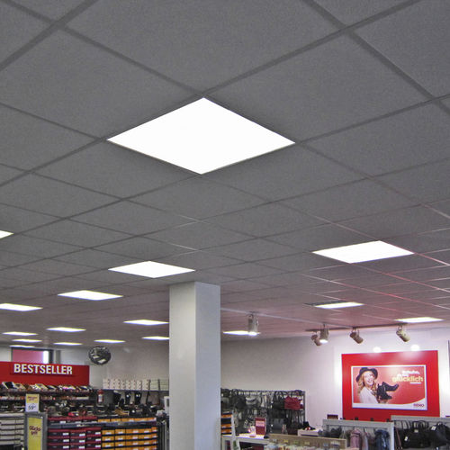 Встраиваемый светильник в потолок - GRID PANEL 625 - LECCOR Leuchten GmbH - LED / квадратный / IP30