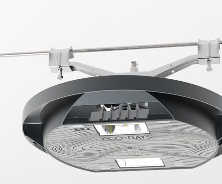 Светильник на кабеле LED - ECORAYS TS - AEC Illuminazione - круглый / из нержавеющей стали / для интерьера