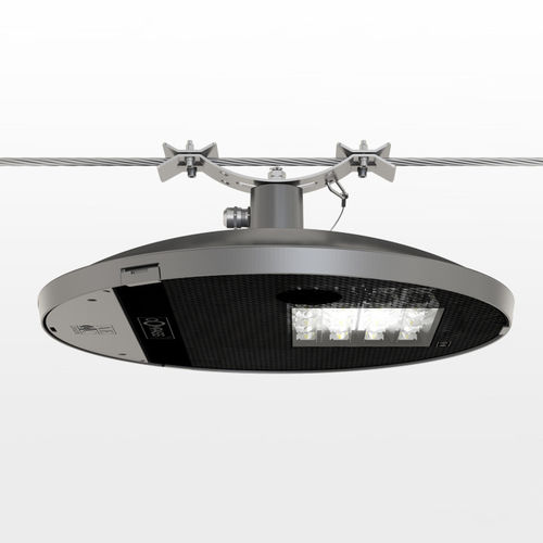 Светильник на кабеле LED - COMPASS TS - AEC Illuminazione - круглый / из нержавеющей стали / из закаленного стекла