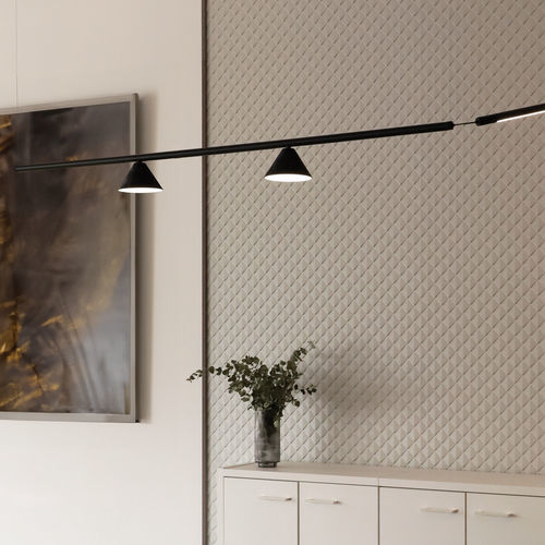 Светильник на рейке LED - OVAL 24V CONE - ONOK LUZ TECNICA - конический / овальный / из металла