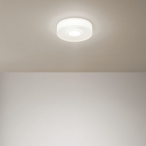 Современный потолочный светильник - ONE TO ONE_S - LINEA LIGHT GROUP - круглый / из алюминия / из полиметилметакрилата