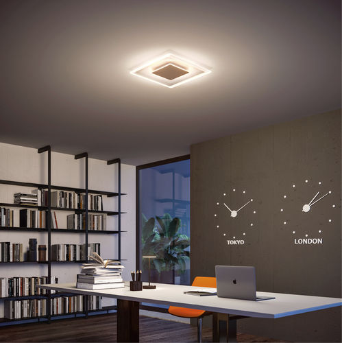 Потолочный светильник минималистский дизайн - ARUBA_S - LINEA LIGHT GROUP - квадратный / из стекла / из железа