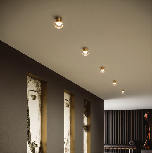 Современный потолочный светильник - ROSSINI_S - LINEA LIGHT GROUP - круглый / из стекла / из алюминия