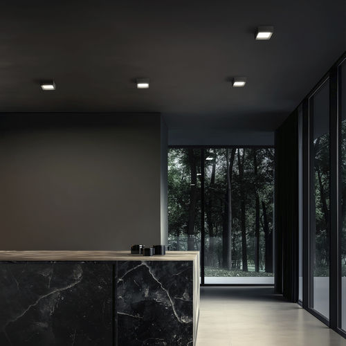 Современный потолочный светильник - Tara Mini - LINEA LIGHT GROUP - квадратный / из алюминия / из поликарбоната