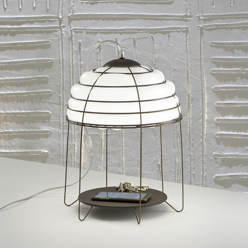 Напольная лампа - TITTI - Siru Lighting - из металлической проволоки / из дутого стекла / современная