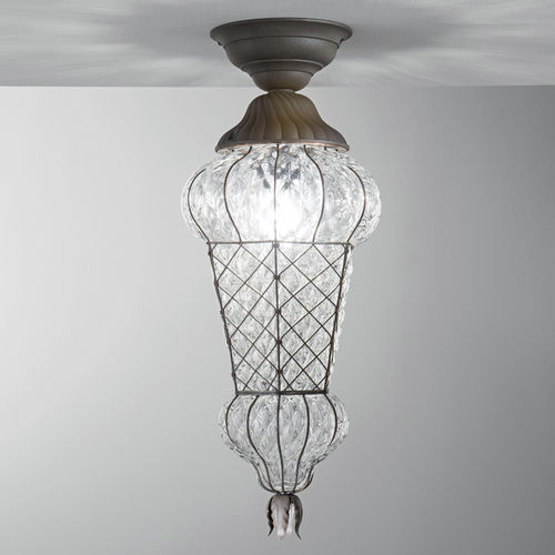 Классический потолочный светильник - BABÀ - Siru Lighting - конический / из дутого стекла / из металла