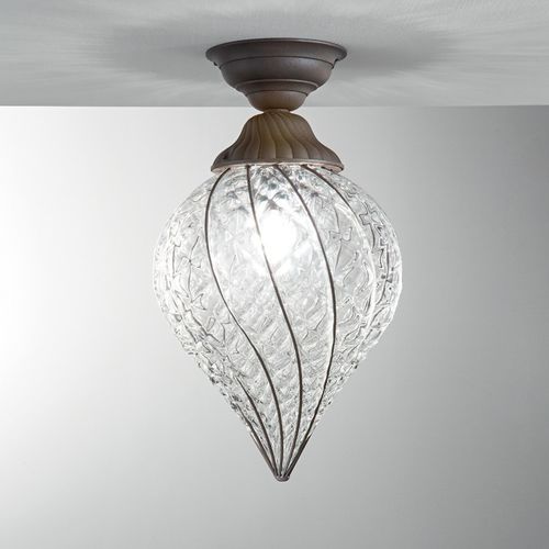 Современный потолочный светильник - GOCCIA - Siru Lighting - конический / из металла / из дутого стекла