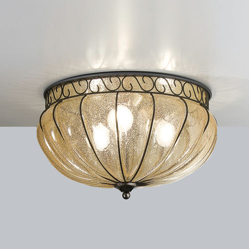 Классический потолочный светильник - MARGHERITA - Siru Lighting - круглый / скульптурный / из дутого стекла