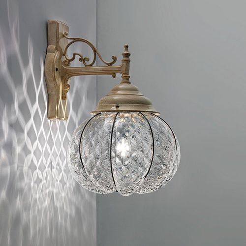 Классический настенный светильник - SAN STAE - Siru Lighting - для наружного применения / из дутого стекла / сферический