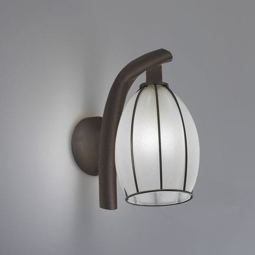 Современный настенный светильник - SALICE - Siru Lighting - для наружного применения / из дутого стекла / конический