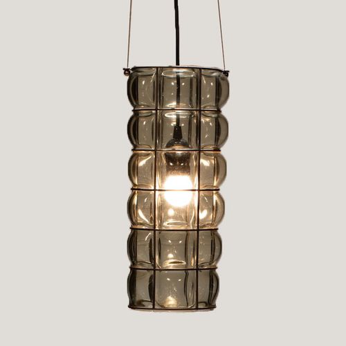 Подвесная лампа - CORNO DUCALE - Siru Lighting - из металлической проволоки / из дымчатого стекла / из дутого стекла